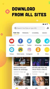 دانلود اسنپ تیوب Snaptube 7.58.0.75850110 | زرد اصلی + مود شده پرو