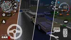 دانلود بازی ماشین اسپرت 3 مود شده (مگا و منو مود) Sport car 3 : Taxi & Police 2026 با پول بی نهایت