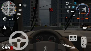 دانلود بازی ماشین اسپرت 3 مود شده (مگا و منو مود) Sport car 3 : Taxi & Police 2026 با پول بی نهایت