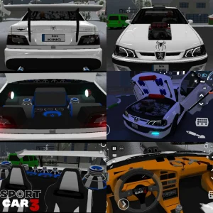 دانلود بازی ماشین اسپرت 3 مود شده (مگا و منو مود) Sport car 3 : Taxi & Police 2026 با پول بی نهایت