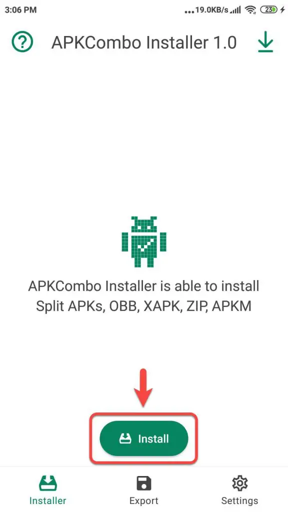 نصب فرمت xapk با برنامه ApkCombo نصب فرمت xapk با برنامه ApkCombo