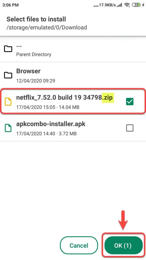 نصب فرمت xapk با برنامه ApkCombo
